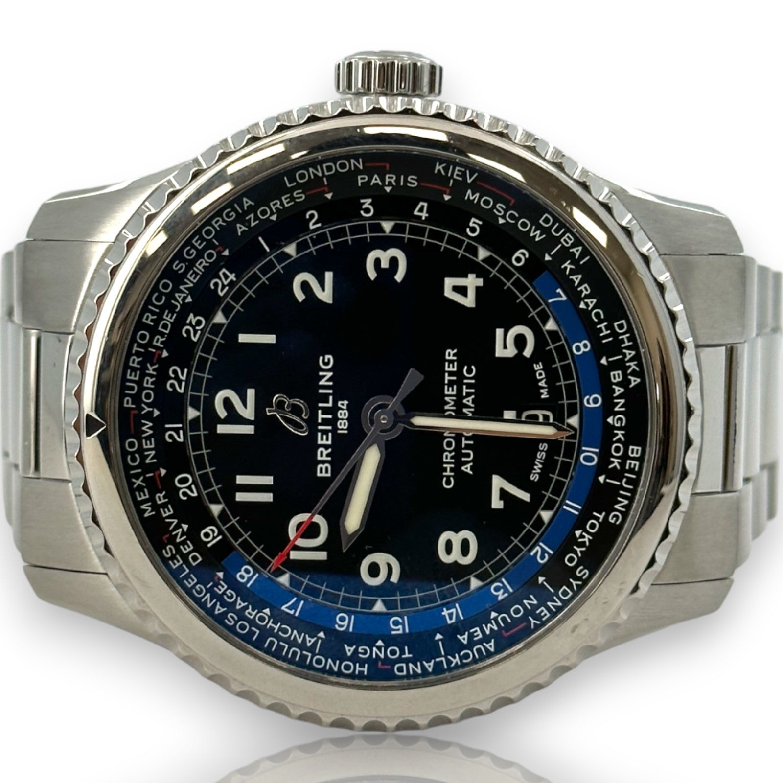 Breitling Navitimer B35 AB3521 43mm Stainless Steel Watch B&P