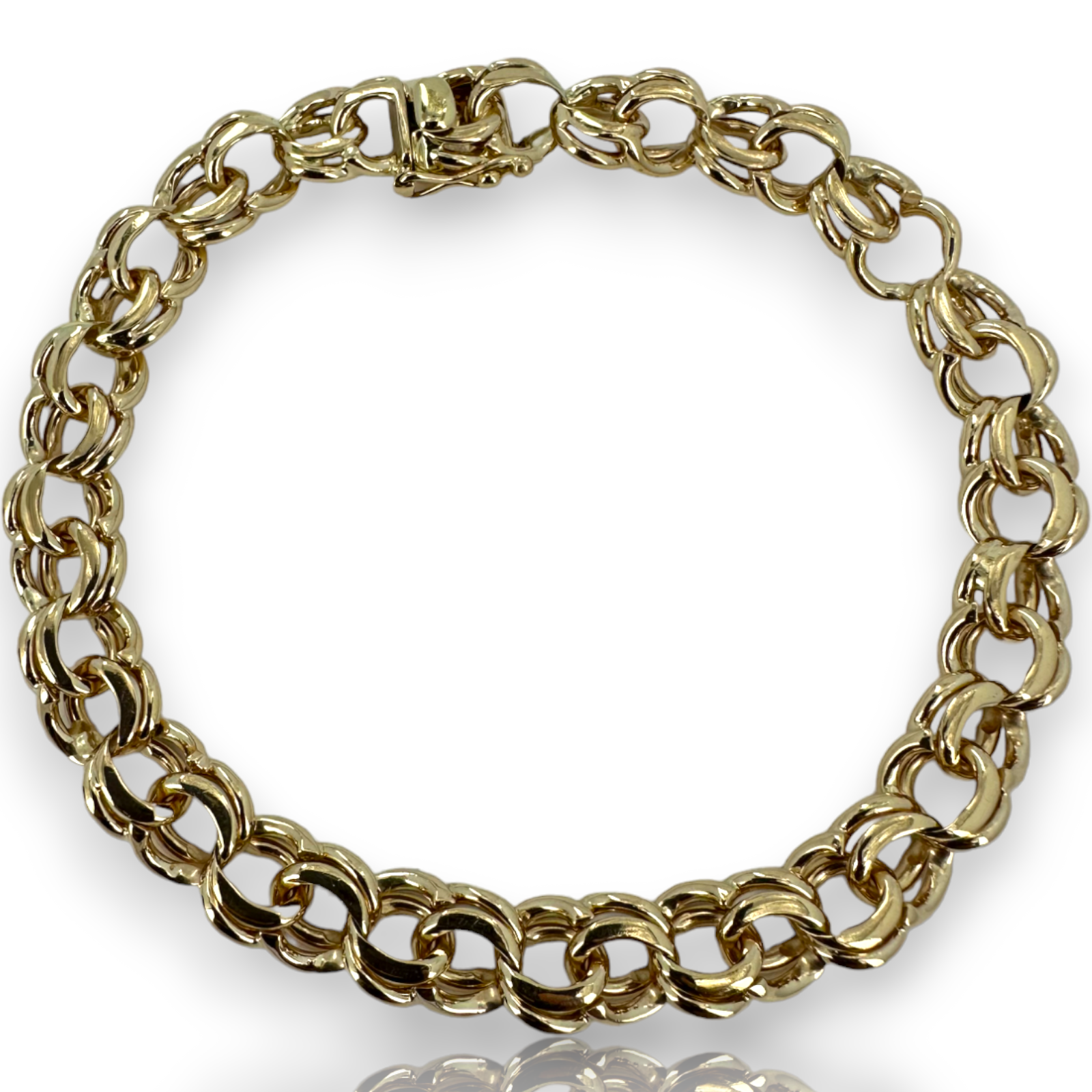 Vintage Tiffany & Co 14k 585 Yellow Gold Double Curb Empty Charm