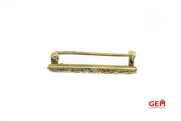 14KT Yellow Gold Flower Motif Vintage Pin Brooch Lapel