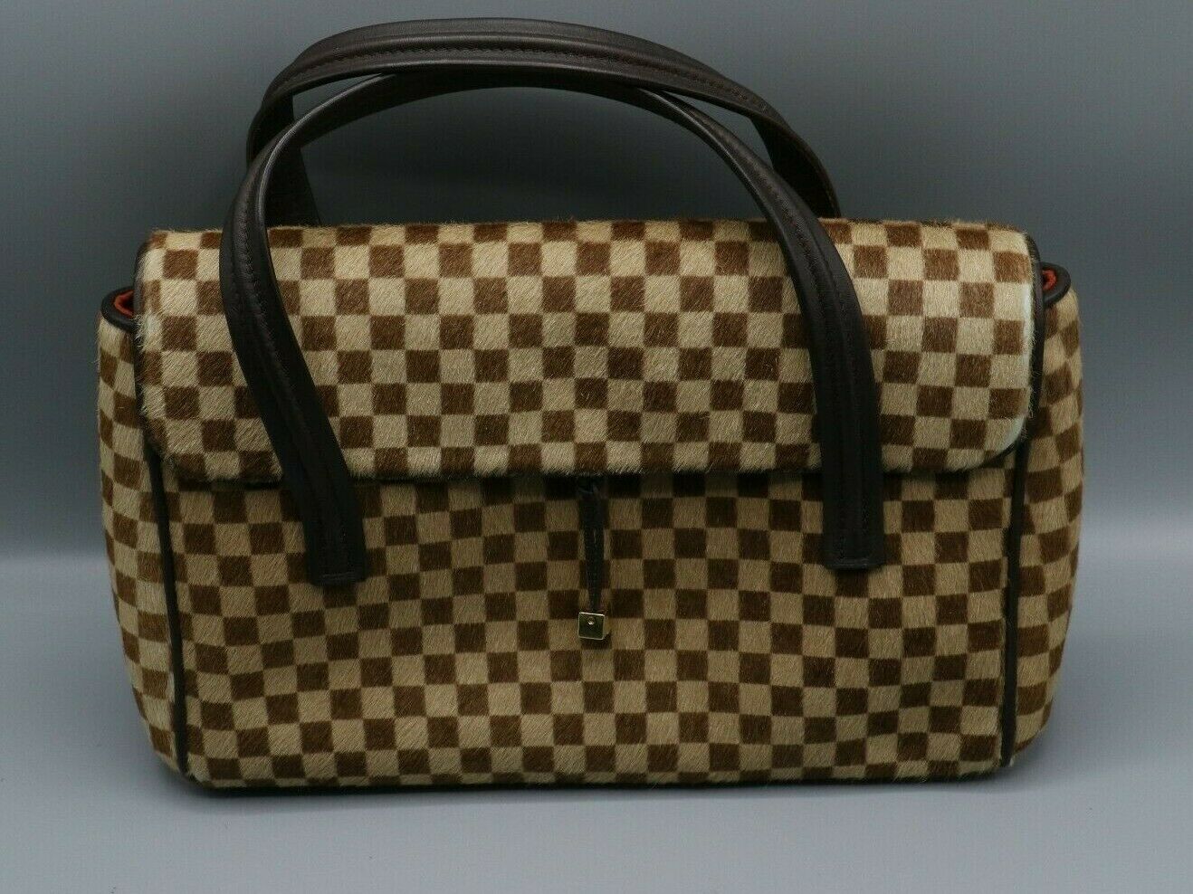 Louis Vuitton Brown Damier Sauvage Lion Handbag QJBCJWFB0B018