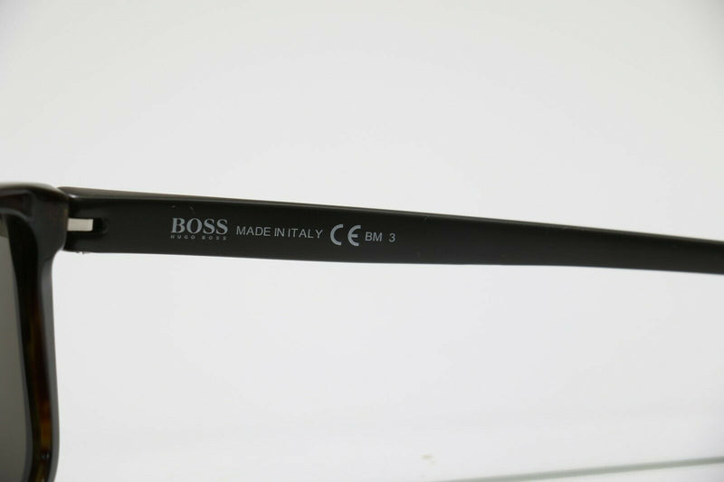 Hugo Boss Men's 0875/S YPP/85 Black/Silver Rectangle Sunglasses 60mm