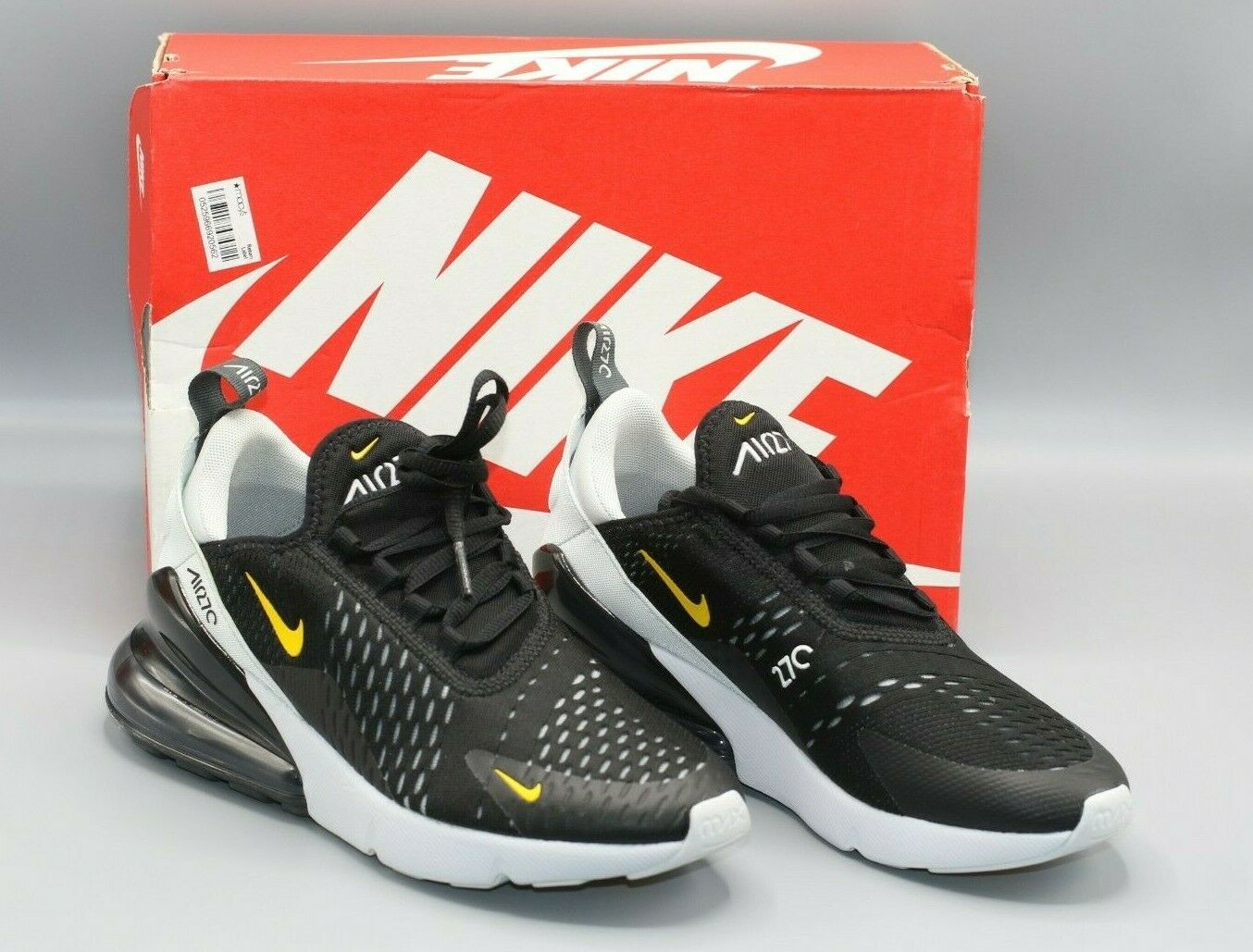 als Maak avondeten Onbepaald Nike Air Max 270 GS Size 5Y Womens Size 8 Black/Amarillo Yellow 943345 –  GEM Pawnbrokers