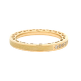 Pandora 14kt Yellow Gold CZ Cubic Zirconia and Enamel Stacking Ring