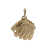 Vintage Solid 14kt Yellow Gold Baseball Glove Mitt Sports Charm