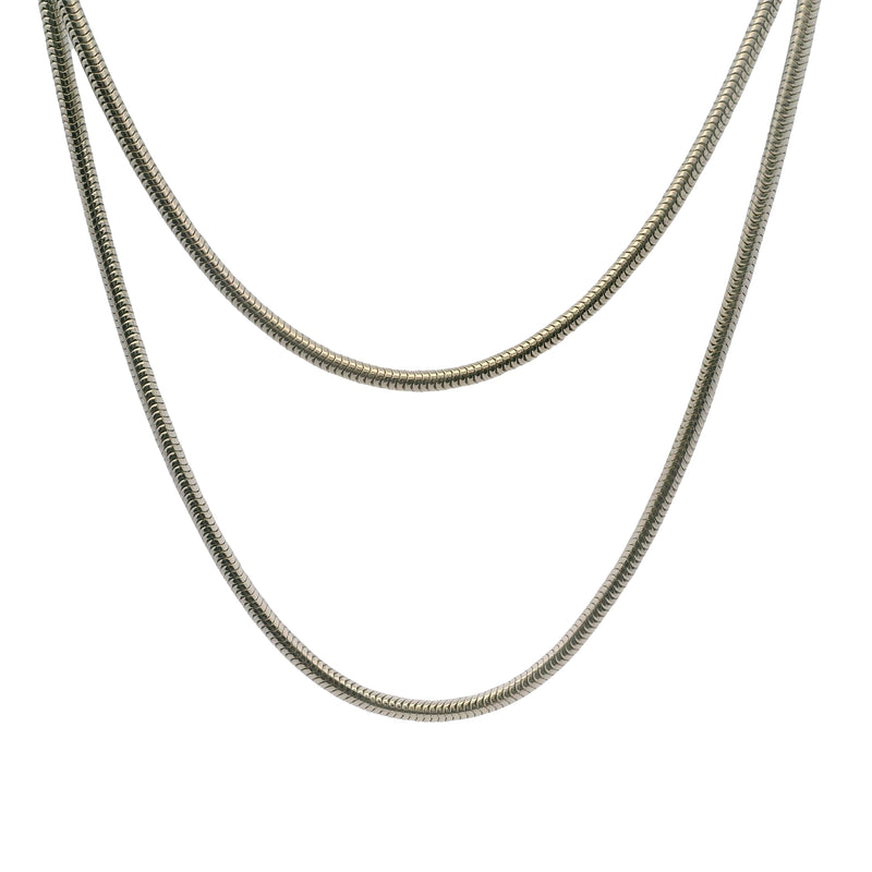 Tiffany & Co 925 Sterling Silver Men's Unisex Sleek 18" Snake Chain