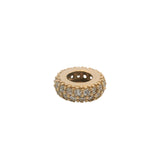 Pandora Moments Solid 14k Yellow Gold CZ Sparkle Bracelet Spacer Charm