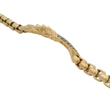 David Yurman 18kt Yellow Gold 0.40ctw Cognac Diamond Waves Dagger 7.5" Bracelet