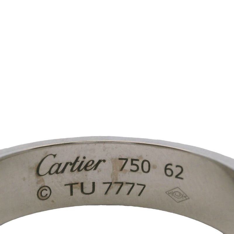 Authentic Cartier Classic Model 5.5mm Solid 18kt White Gold Love Ring