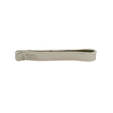 925 Sterling Silver 1.8" Long Tie Bar Pin With Chased Geometric Pattern Made in Mexico