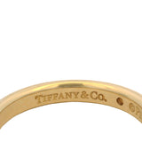 Tiffany & Co Elsa Peretti Solid 18kt Yellow Gold Diamond Solitaire Band Ring Size 5.25