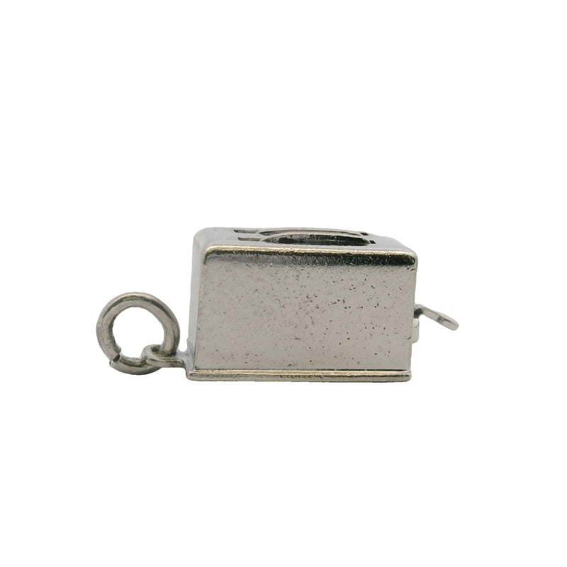 Vintage 925 Sterling Silver Moving Lever Toaster Bracelet Charm