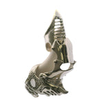 Solid 925 Sterling Silver Gothic Knight Armor Full Finger Articulated Claw Ring Size 10