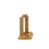 Solid 14kt Yellow Gold 9/11/01 World Trade Center New York Charm