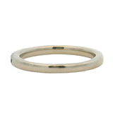 Vera Wang Love Solid 14kt White Gold Band Sapphire and Diamond Ring Size 6