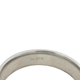 2023 Solid 900 Platinum Double Milgrain Sides 6mm 16g Wedding Band Ring Size 12