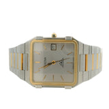 Bulova Millenia Vintage P2 1982 Silver Dial Two Tone Stainless Steel Rare Watch