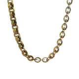 Antique Victorian Rare 1850-80s Solid 9kt Rose Gold 22" Fancy Link Book Chain Necklace with Dual Spring Ring Clasps