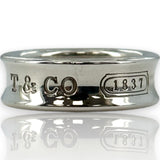 Vintage 1997 Tiffany & Co 1837 Collection Medium 6.8m Thick Band Ring