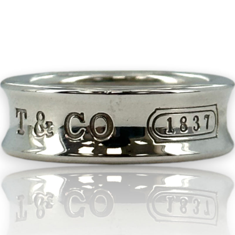 Vintage 1997 Tiffany & Co 1837 Collection Medium 6.8m Thick Band Ring