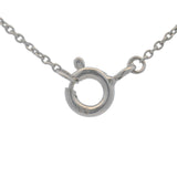 Blue Nile 14kt White Gold Mini Diamond Heart Station Pendant 16" Necklace