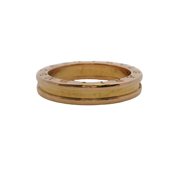Bulgari Bvlgari Solid 18kt Yellow Gold B.zero1 Ring Size 9.5 61 Made in Italy