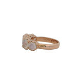 Nava Zahavi Solid 14kt Rose Gold Labradorite 5-Stone 8mm Wide Graduated Cocktail Ring Size 7