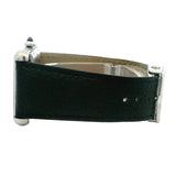 Cartier Tank Extra Large 4324 31mm Silver Dial Black Leather Strap Watch B&P