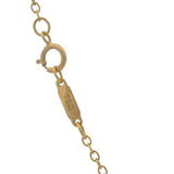 Retired Tiffany & Co Solid 18kt Yellow Gold Fluted Column Barrel Pendant Necklace 16"