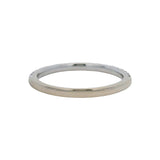 Solid 14kt White Gold 0.21ctw Lab Created Diamond Wedding Half-Eternity Band