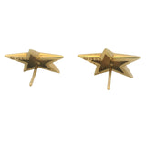 Vintage 1983 Tiffany & Co Solid 18kt Yellow Gold 5 Point Star Stud Earrings