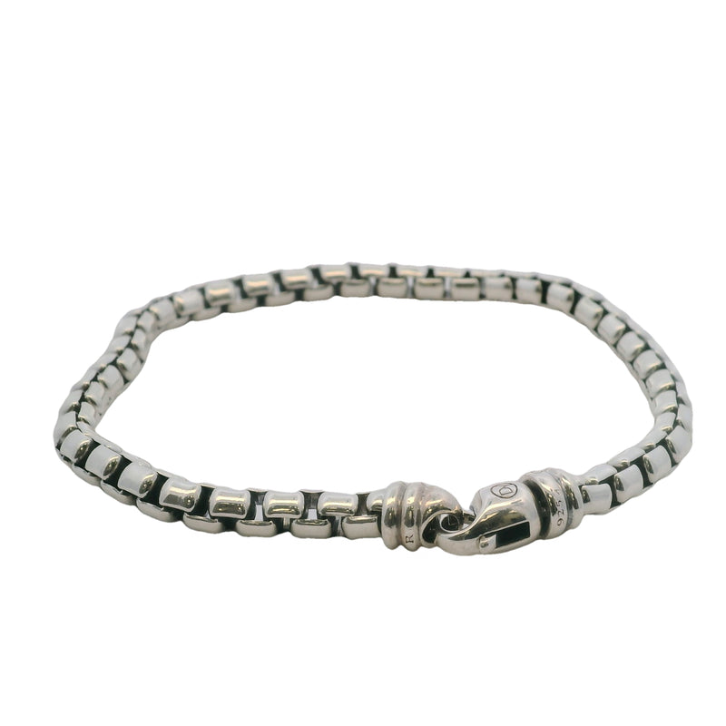 David Yurman 925 Sterling Silver 5mm Box Chain 8.75" Bracelet