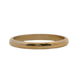 Vintage Solid 14kt Yellow Gold 2.3mm Thin Stackable Wedding Band Ring Size 6.75