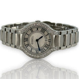 Ebel Beluga 9258N2s Diamond 30mm Silver Dial Stainless Steel Watch