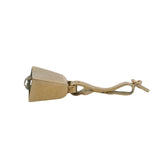 Vintage Solid 14kt Yellow Gold Working Cowbell on Belt Western Charm