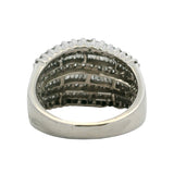 EFFY Classique Retired Solid 14kt White Gold and 1.50ctw Stacked Diamond Ring Size 9
