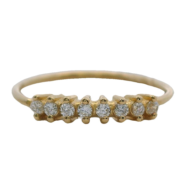 14kt Yellow Gold Nose Ring and CZ Cubic Zirconia 11mm Nose Ring