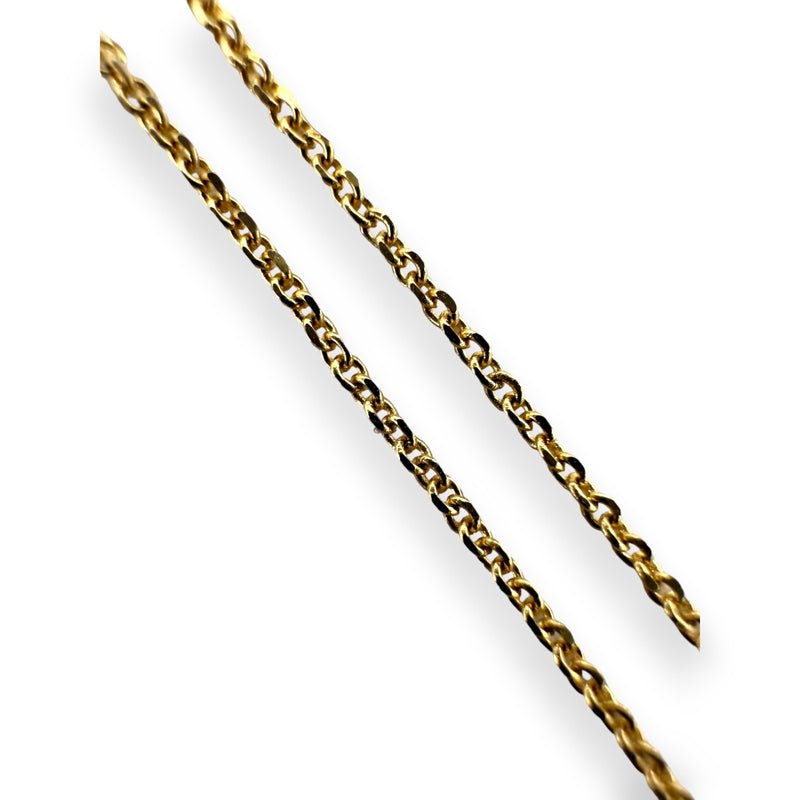 Kendra Scott Shannon Solid 14k Yellow Gold Collar Necklace with 5 Diamond Stations Adjustable Chain 16-18"