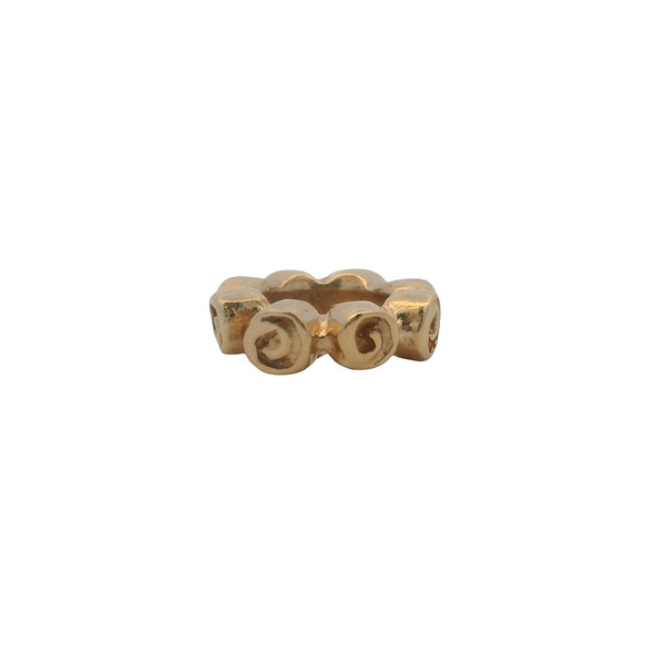 Charm separador de rosas pequeñas de Pandora en oro amarillo macizo de 14 kt (retirado)