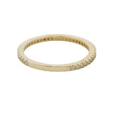 14kt Yellow Gold and CZ Cubic Zirconia 3/4 Eternity Stackable Band Ring