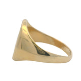 Vintage Solid 14kt Yellow Gold Classic Oval Letter R 15mm Wide Signet Ring Size 7
