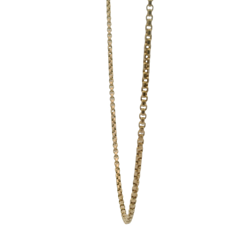Mejuri Solid 14kt Yellow Gold 22" 2mm Round Box Chain Necklace