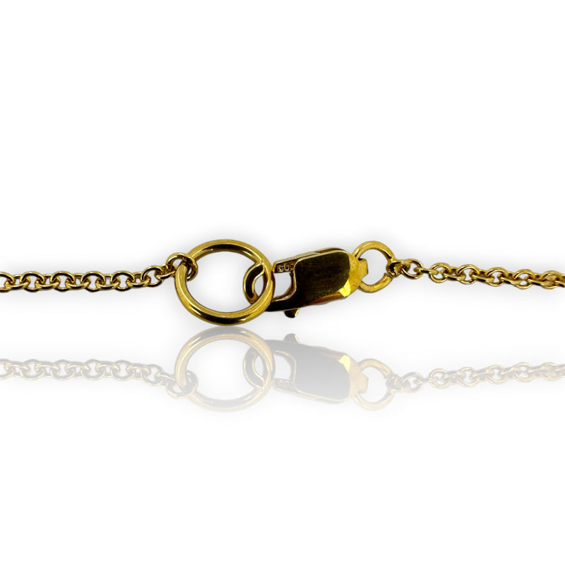 SMC Solid 14kt YG Adjustable 16-18" Chain with Center Jump Ring for Pendants and Charms