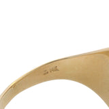 Vintage Solid 14kt Yellow Gold Classic Oval Letter R 15mm Wide Signet Ring Size 7