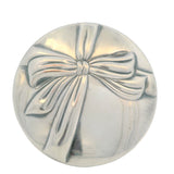 Vintage Tiffany & Co Silver-plated Bow Ribbon Handheld Pocket Mirror