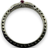 Roberto Coin Solid 18kt White Gold Tiny Treasures Collection Large Diamond Circle Necklace Pendant