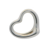 Tiffany & Co Elsa Peretti 925 Sterling Silver 22mm Wide Open Heart Necklace Pendant