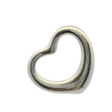 Tiffany & Co Elsa Peretti 925 Sterling Silver 22mm Wide Open Heart Necklace Pendant