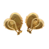 Vintage 1994 Tiffany & Co Solid 18kt Yellow Gold Cupid Heart Arrow Omega Back Earrings