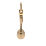 Vintage 14kt Yellow Gold Baby Spoon 3D Dangle Charm