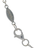 Rare Retired Gabriel & Co Solid 14kt White Gold and Diamond Fleur De Lis Pendant 16" Necklace